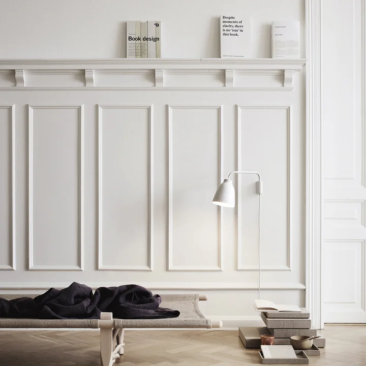 Fritz Hansen - Caravaggio Wandleuchte Read, matt grau