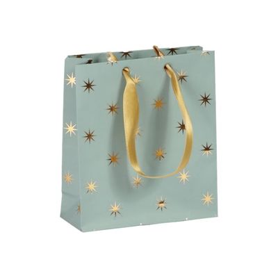 Clairefontaine Dans les bois - Sac cadeau small - 12 cm x 4,5 cm x 13,5 cm - vert