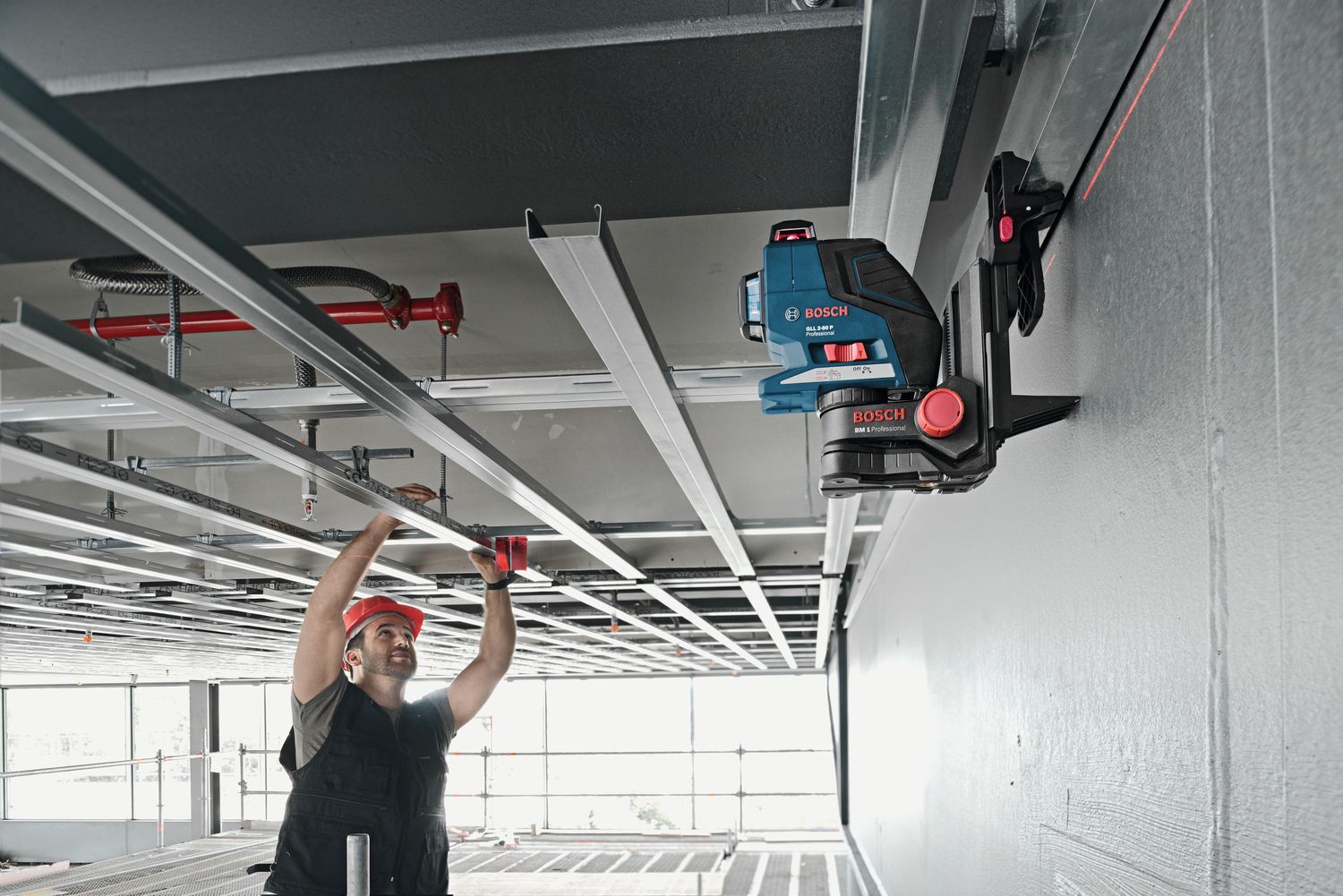 Bosch Professional BM 1 Wandhouder voor laser met Klemsysteem - 0601015A01