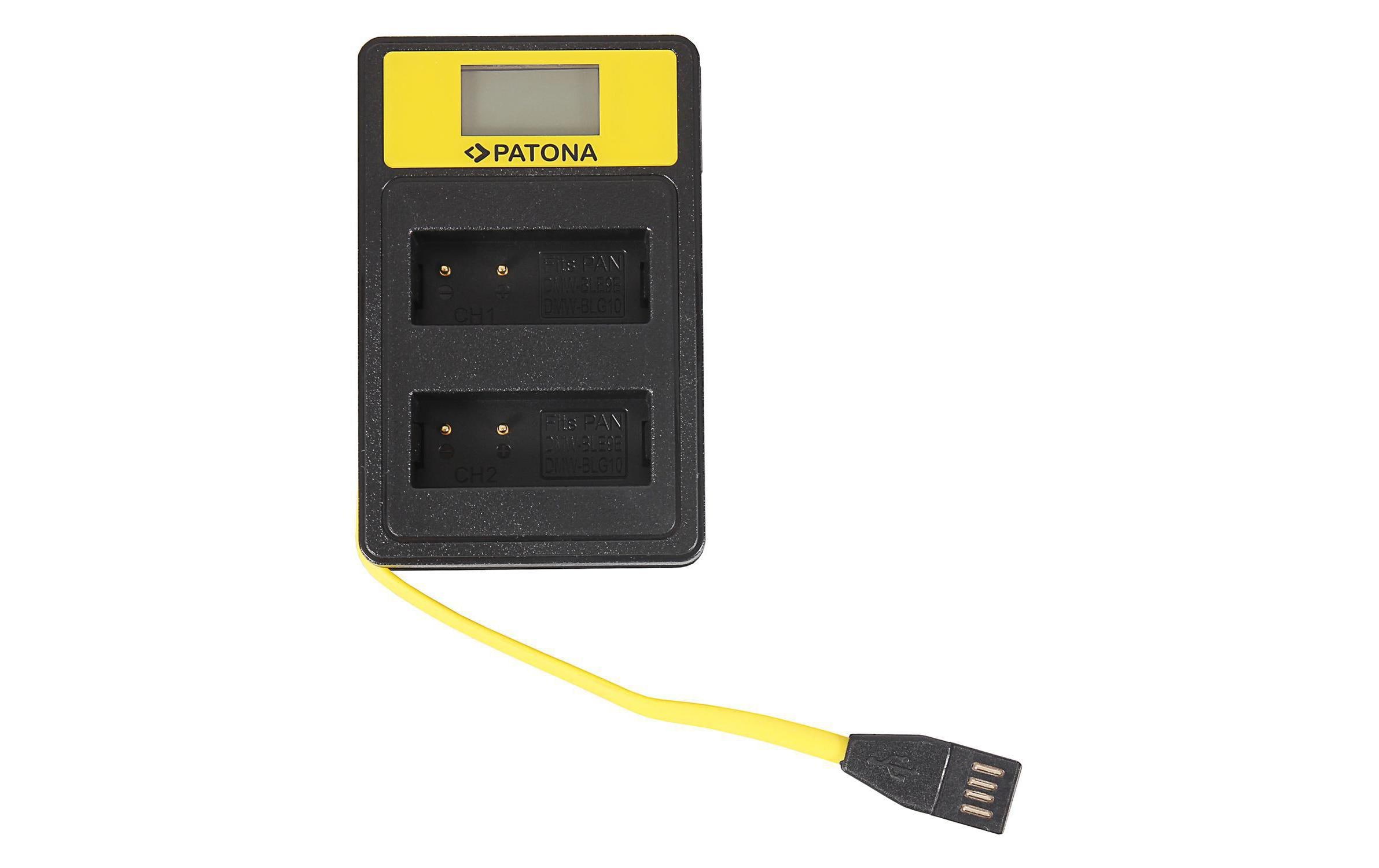 Ladegerät Smart Dual LCD USB Panasonic DMW-BLG10Dual Ladegerät mit LCD-Display