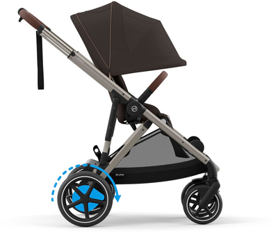 Cybex e-GAZELLE S Sportsvogn, Taupe/Chocolate Brown
