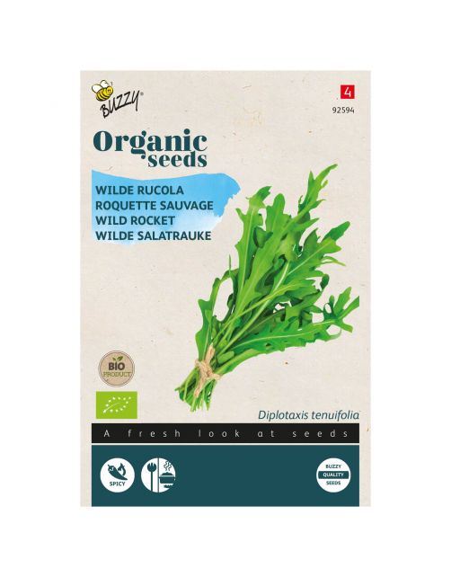 Buzzy Organic Wilde Rucola  - Bio - Groentezaden - 600 g