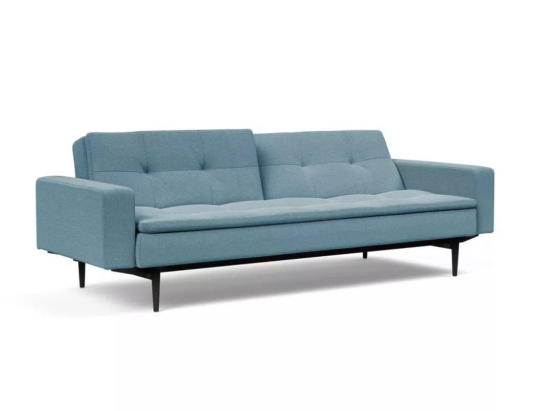 Schlafsofa mit Armlehnen Dublexo Styletto schwarz