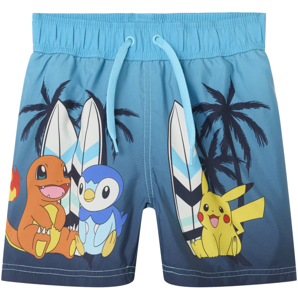 Køb Name It Bluefish Mccoy Pokemon Long Badeshorts