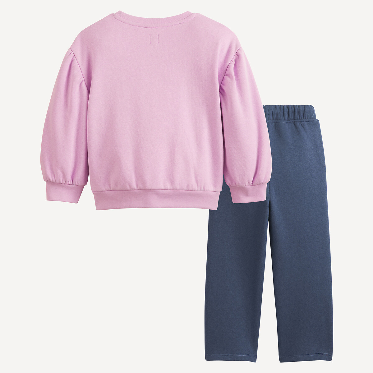COLEÇÃO LA REDOUTE<br>Conjunto de 2 peças, suéter de lã e calça de moletom