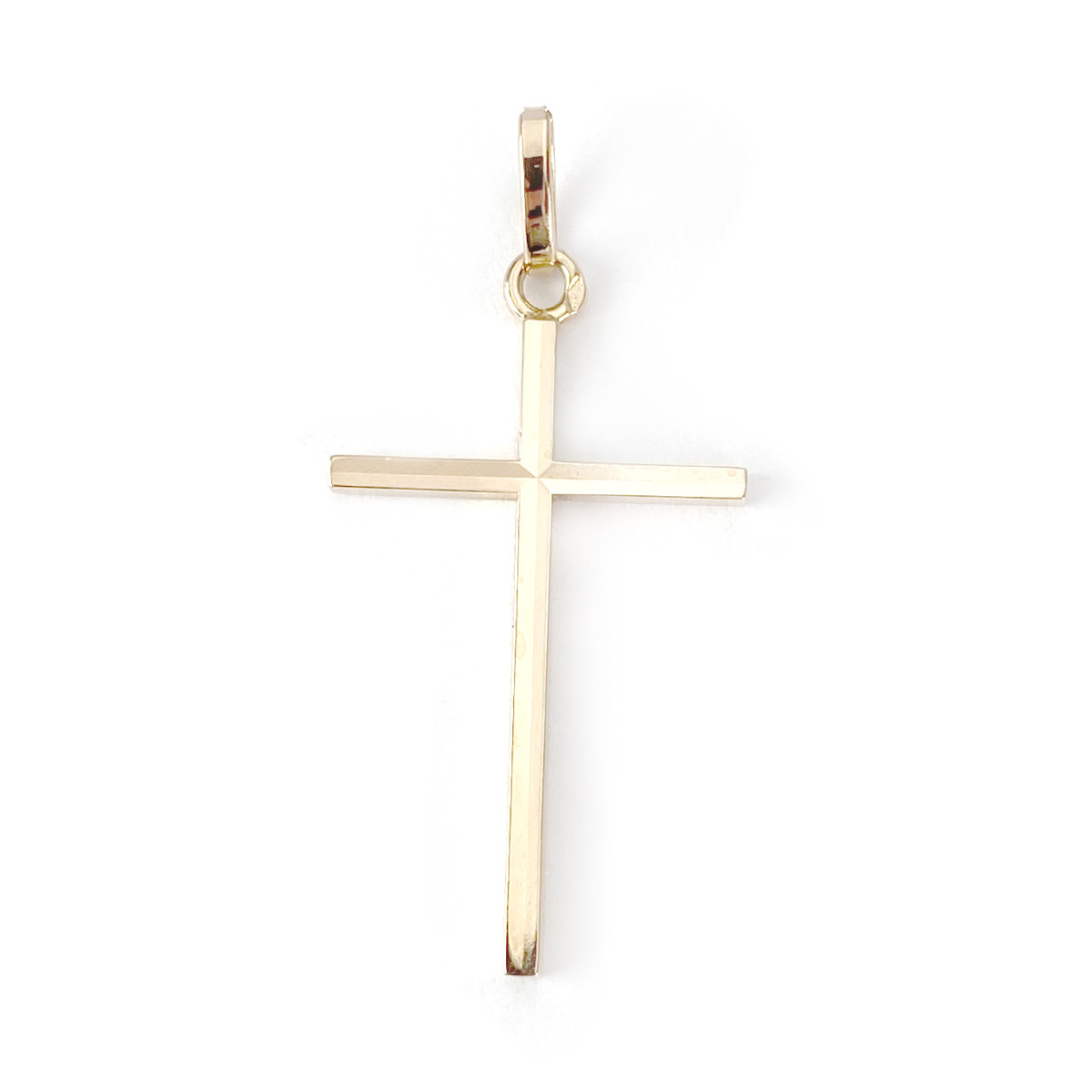 Pendentif d'occasion or 750 jaune croix