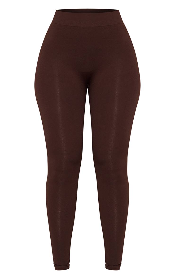 Chocolat Legging Taille Haute Sculptant
