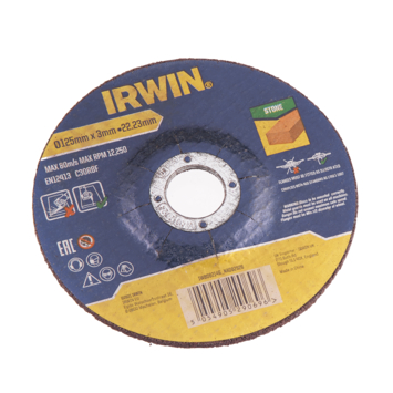 Irwin haakse slijper doorslijpschijven voor steen - 6 stuks -Ø125 x 3 mm