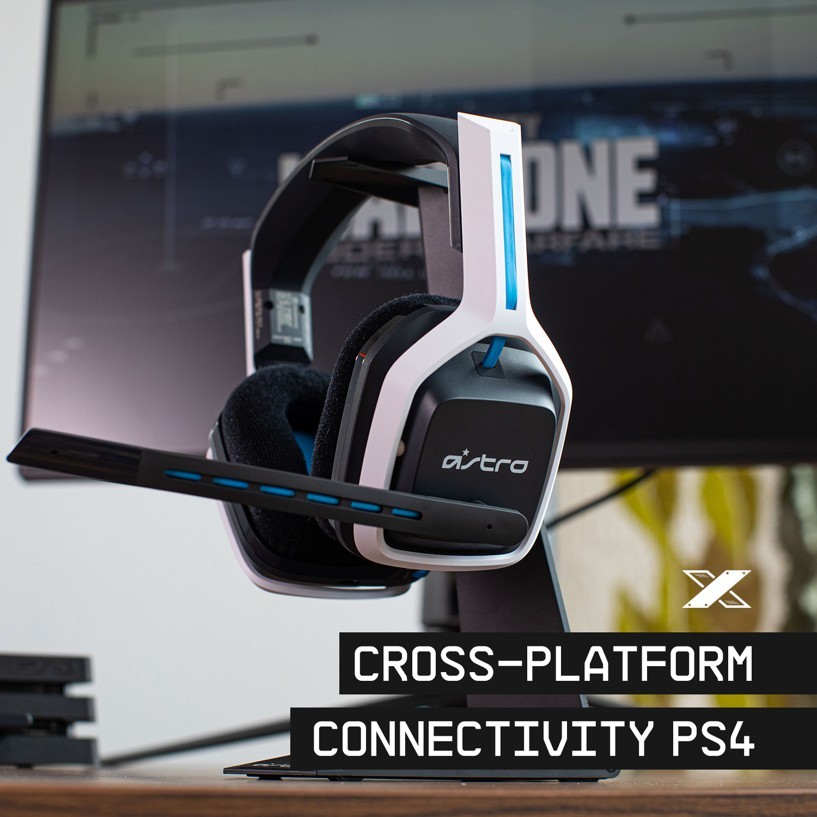 ​Astro Gaming A20 Wireless Headset PS5/PS4/PC/Mac - White/Blue​ + FIFA 22 Game Bundle
