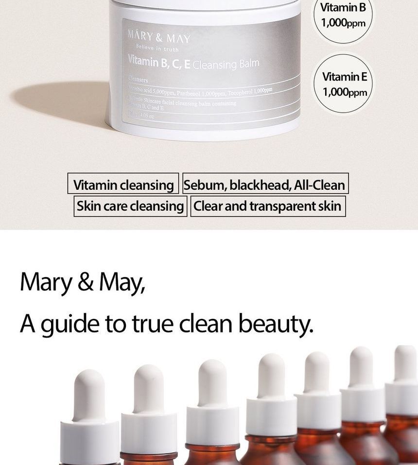 Mary&May - Reinigende balsem met vitamine B, C en E