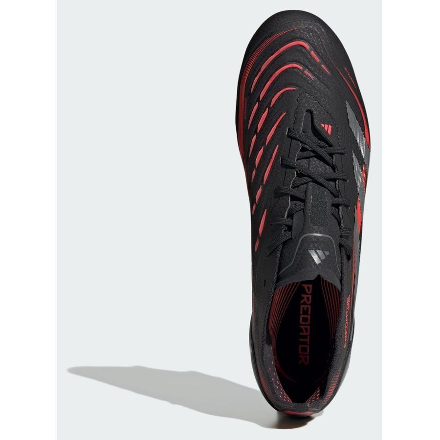 adidas Predator Elite SG Stealth Victory - Noir/Gris/Lucid Red