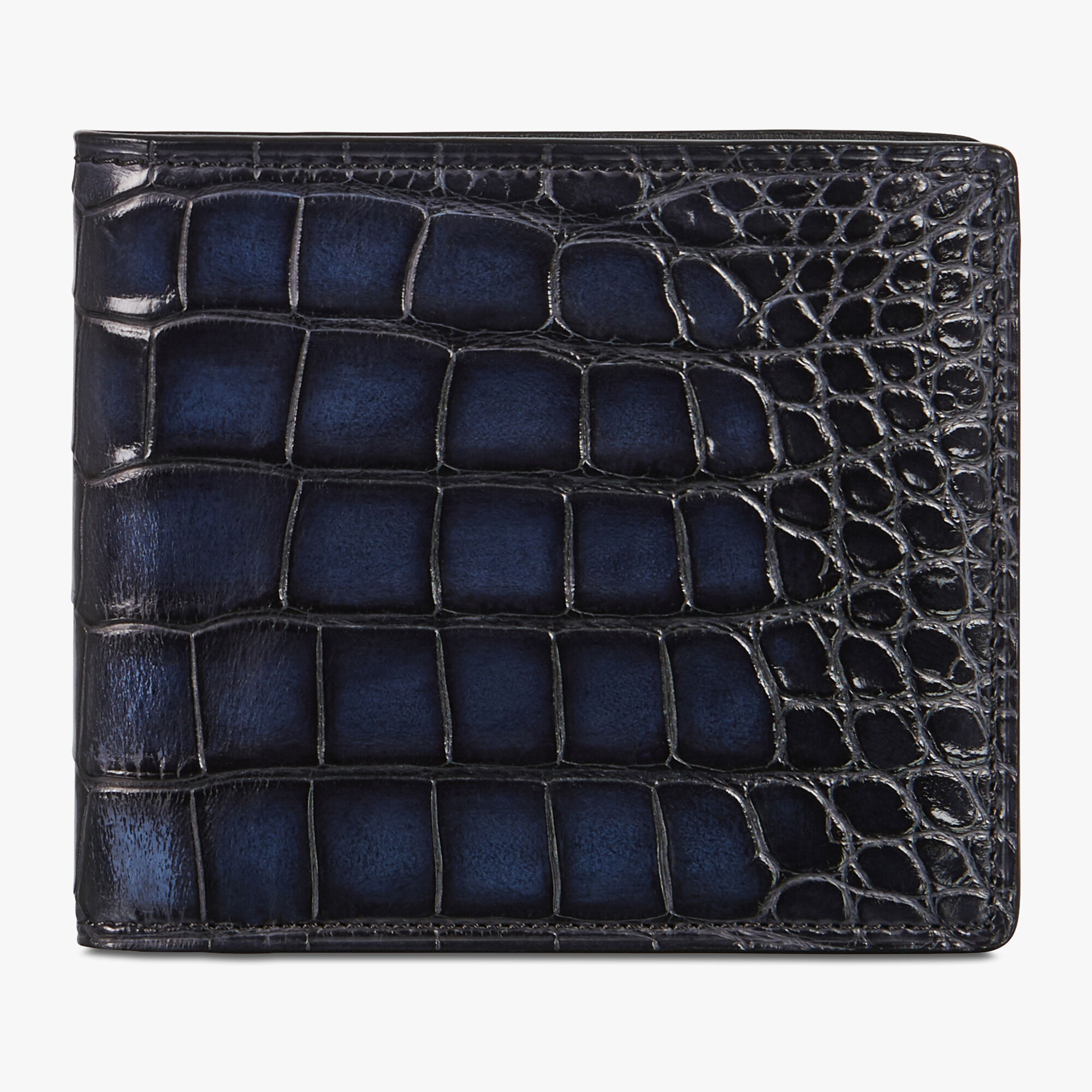 Portefeuille Compact Makore En Cuir D'Alligator