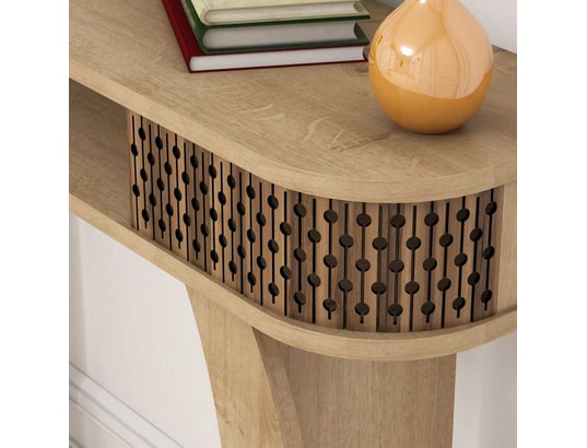CONCEPT1 - Console Damla chêne 105 x 30 x h85cm
