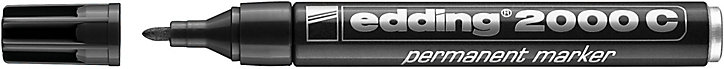 Marqueur permanent tout matériaux - corps alu Edding e-2000