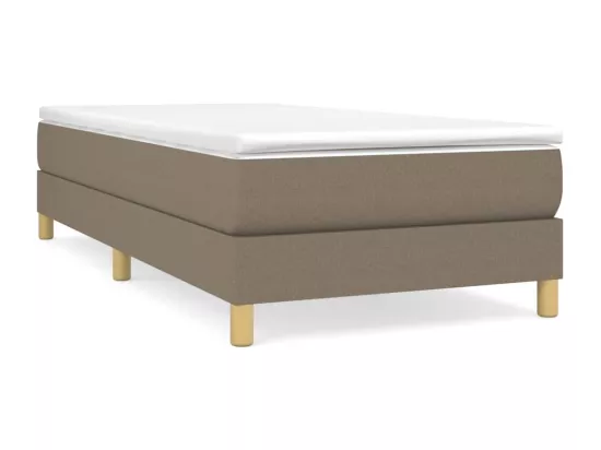Sommier à ressorts de lit Taupe 90x190 cm Tissu