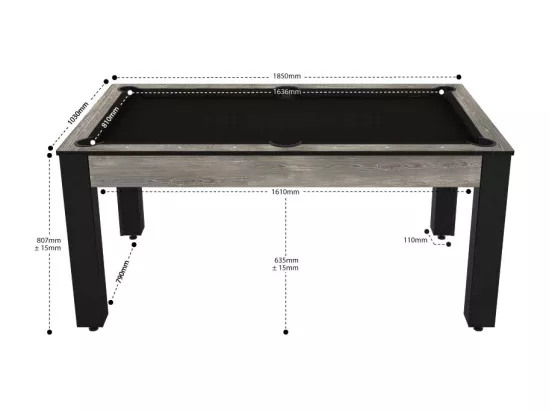 Table de Billard Convertible 