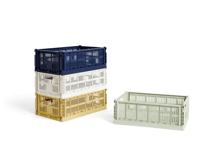 Hay Colour Crate krat RE opbergbak L Off-White