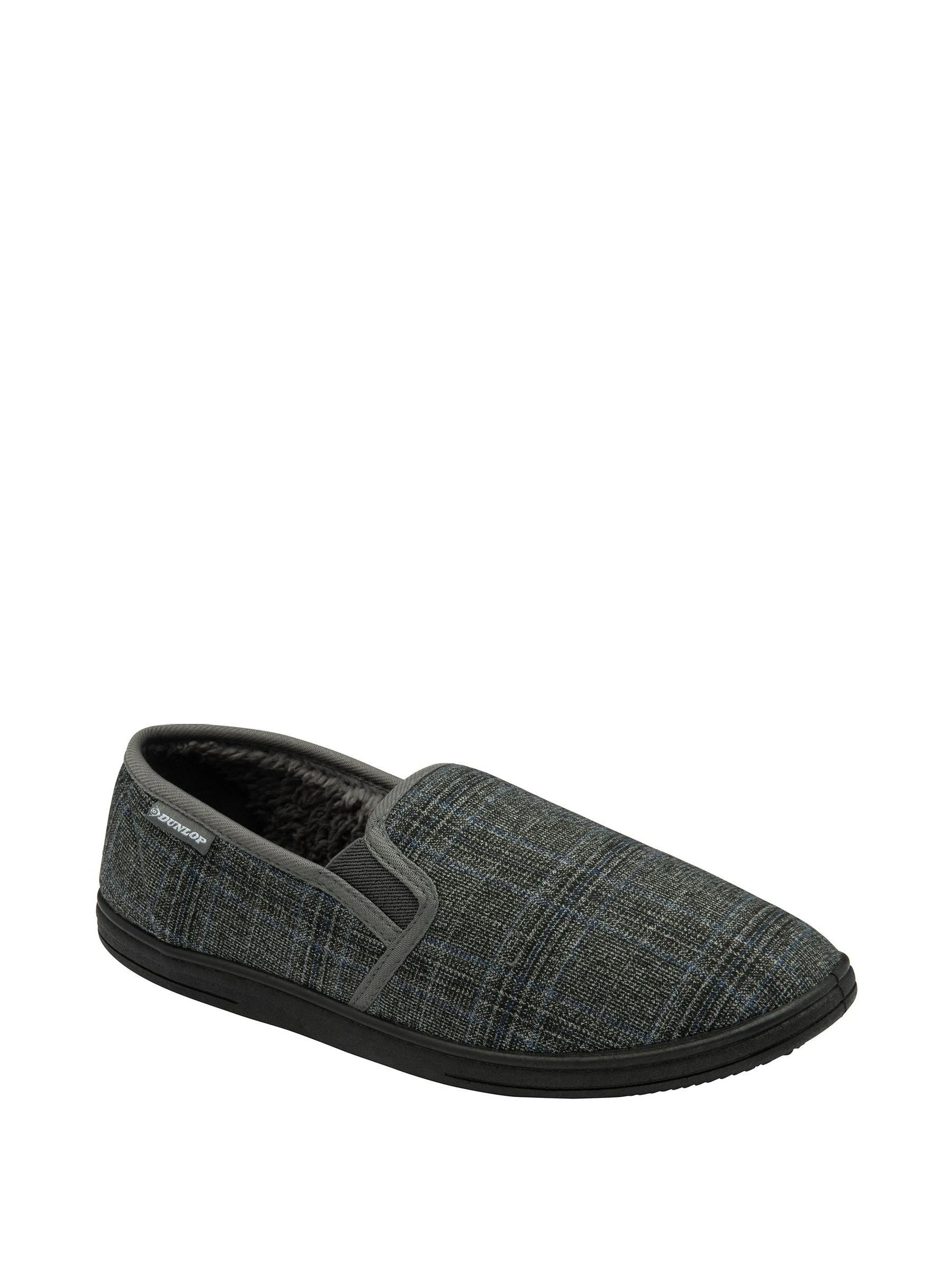 Grijs - Dunlop pantoffels met twee inzetstukken voor heren