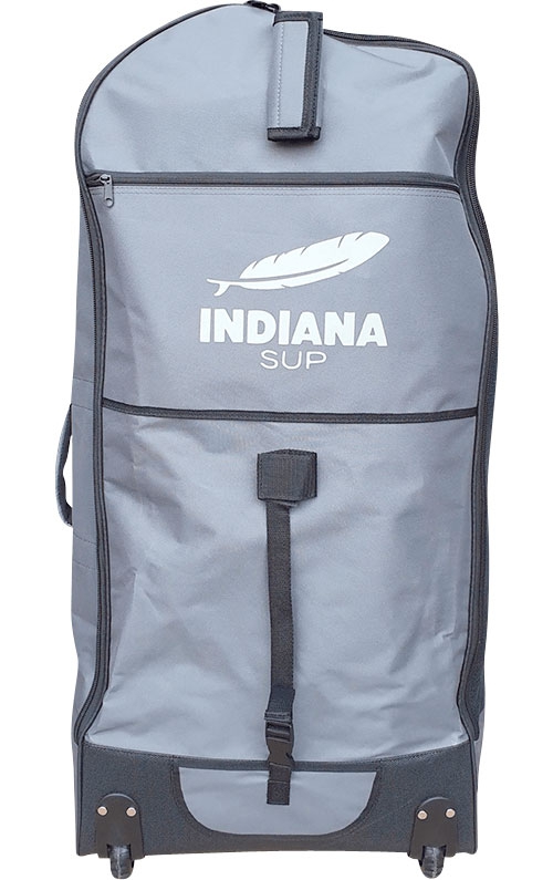 Indiana Family Pack 12 0 aufblasbares Stand Up Paddling-Board inkl. Paddel und Luftpumpe Grau