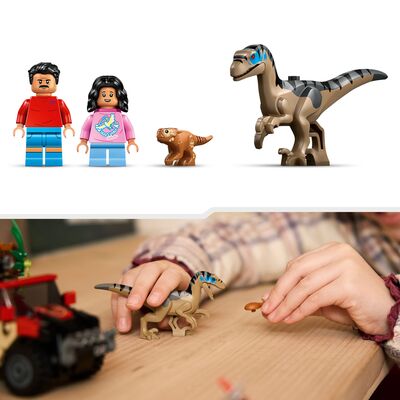 LEGO Jurassic World 76972 Raptorflukt i terrengbil
