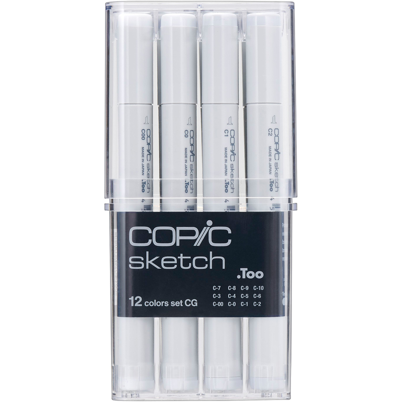 Copic Marker Sketch Grau-Set 