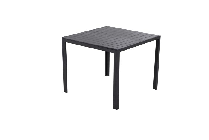 Havebord Havanna 90x90 cm i aluminium og nonwood - Sunlife