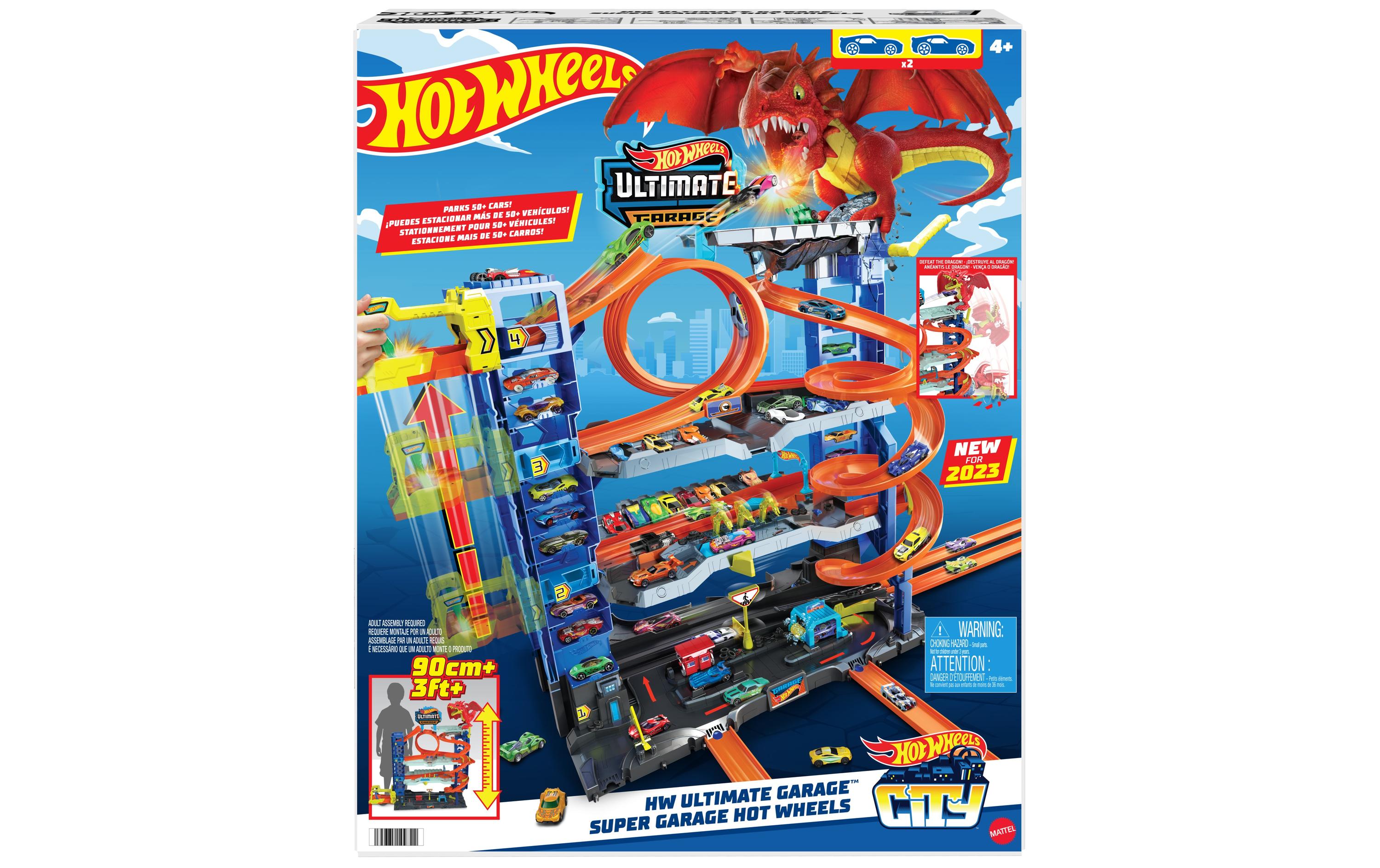 Hot Wheels City Ultimate Garage 2023<br>Parkhaus-Spielset auf vier Ebenen