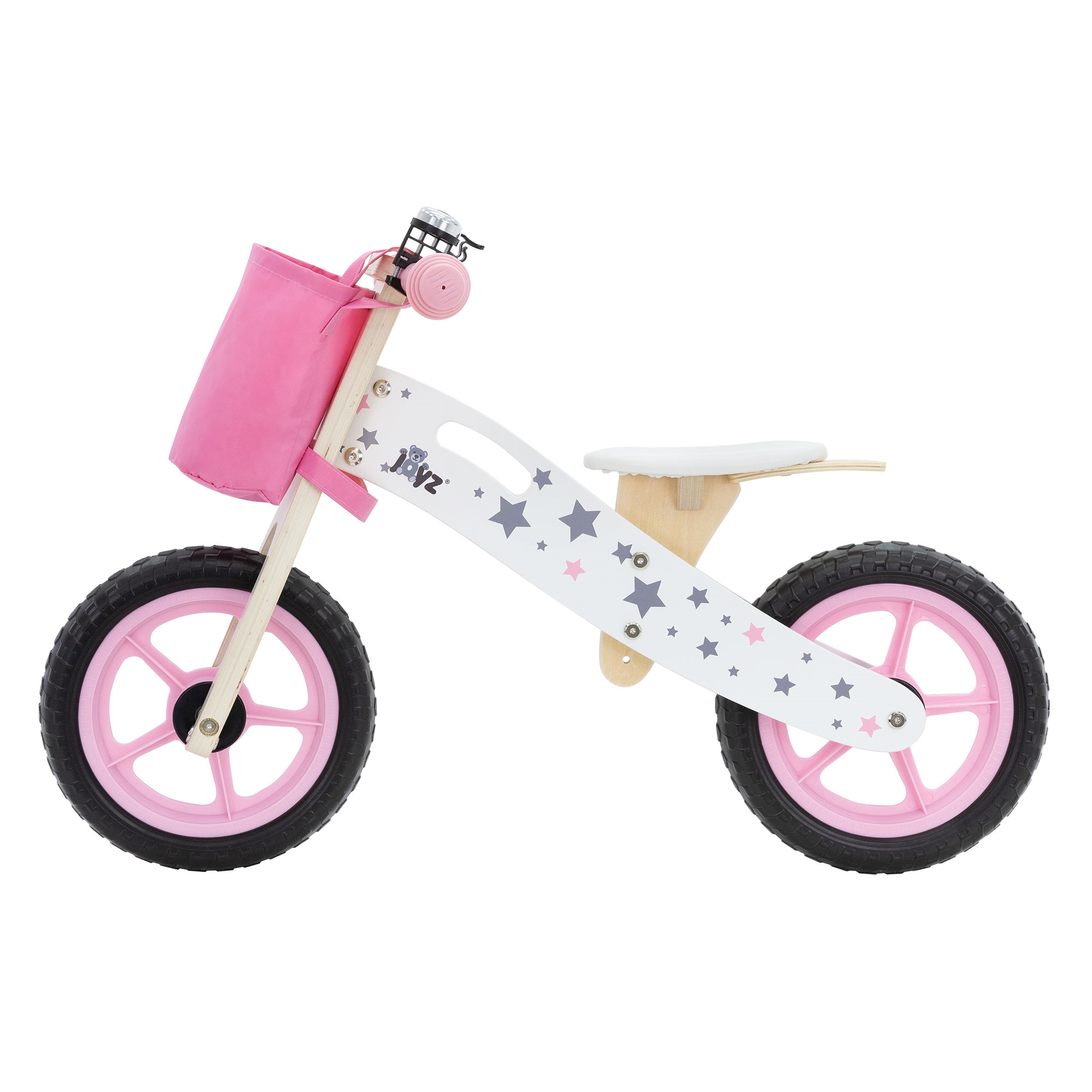 Bicicleta de madeira Joyz para crianças a partir de 2 anos com assento ajustável.