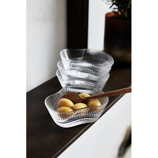 Muubs Ripe 4-pak Snackskåle, Clear, 9,5x12 cm