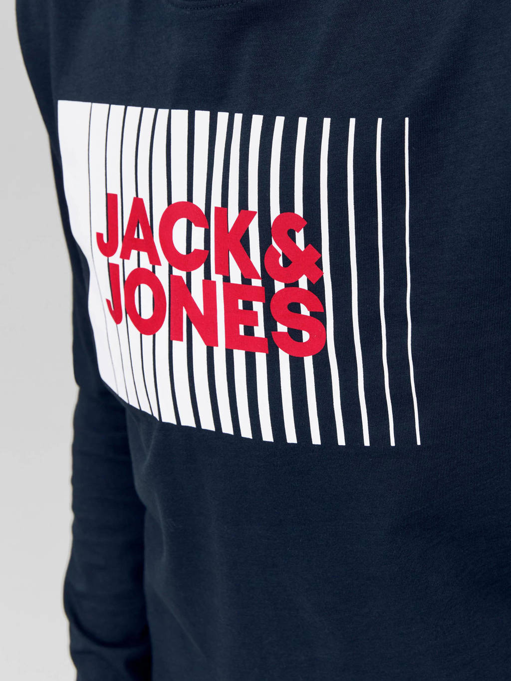 JACK & JONES longsleeve JJECORP van katoen donkerblauw