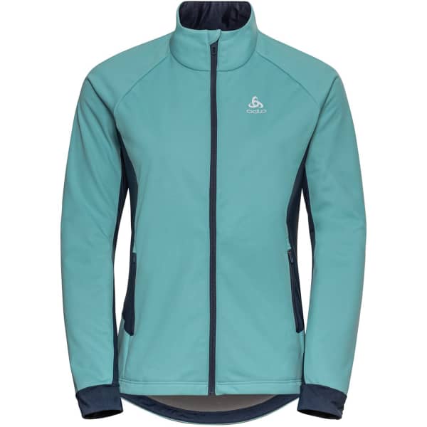 Veste ski de fond ODLO BRENSHOLMEN JACKET W REEF WATERS/DARK SAPPHIRE