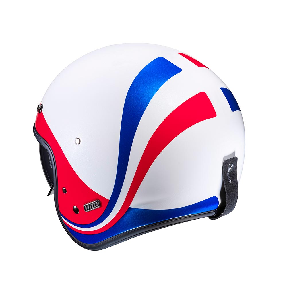 HJC - Casque V31 Emgo MC21 / Blanc / Rouge / Bleu / Brillant