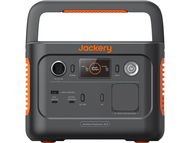 Jackery Power Station Explorer 240 V2 EU 256 Wh Mobiler Stromspeicher und Stromgenerator