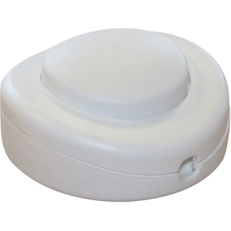 Interrupteur à commande au pied - pour lampe - rond - blanc