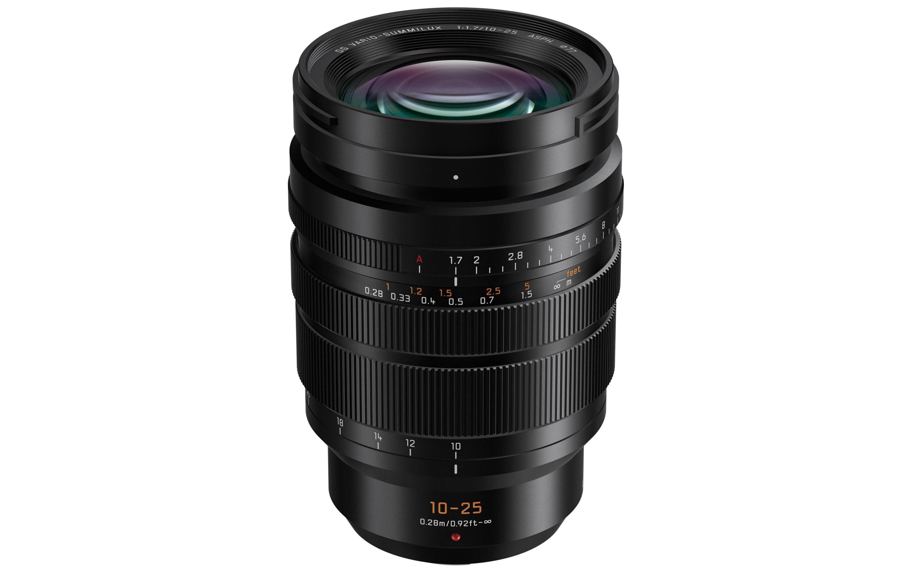 Zoomobjektiv DG 10-25mm F/1.7 MFT<br>Lichtstarkes Weitwinkel-Zoomobjektiv für das MFT-System