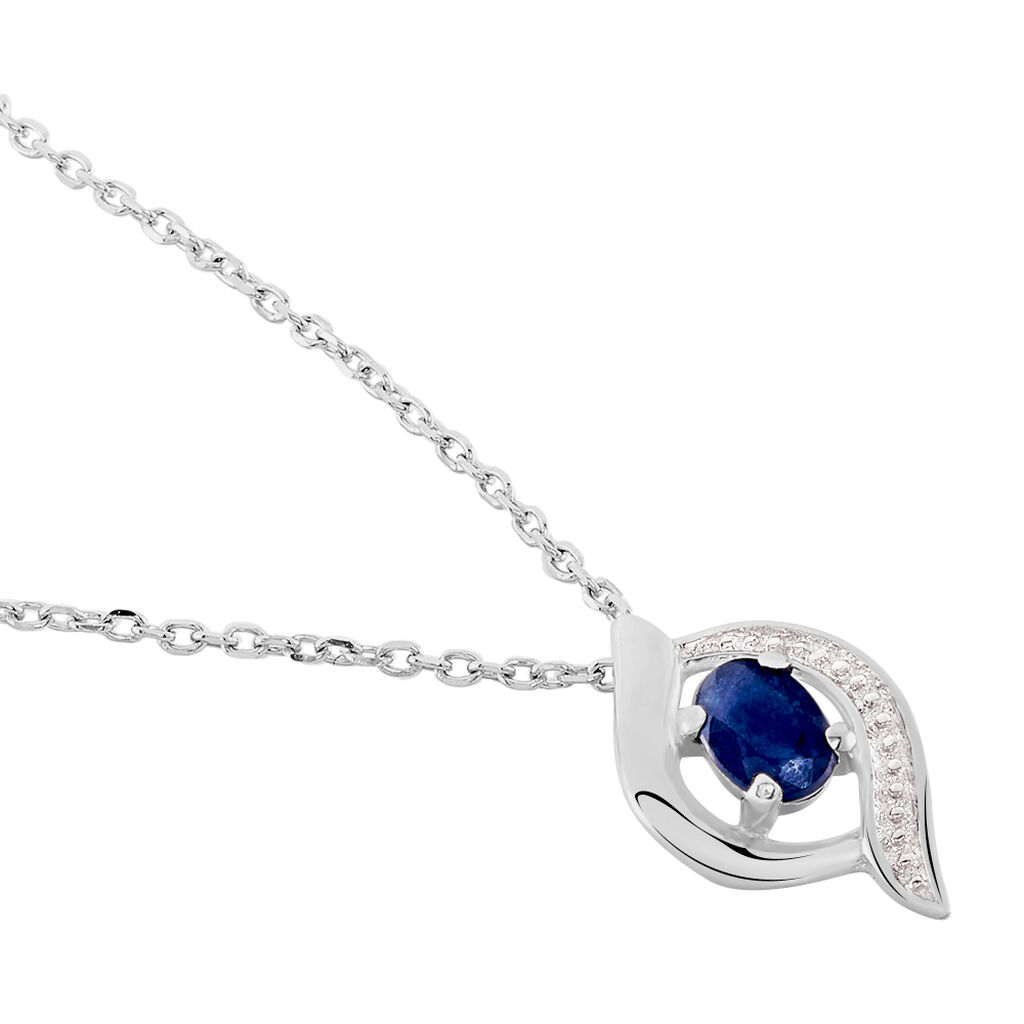 Collier Lydia Or Blanc Saphir