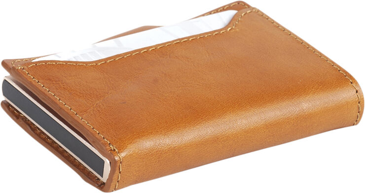 Tony Perotti Furbo cardholder w/ banknote pocket Cognac