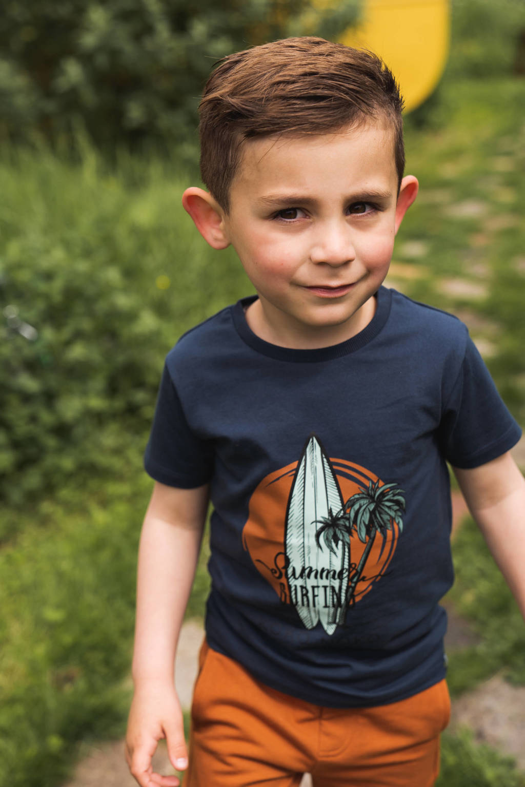 Koko Noko T-shirt met printopdruk blauw