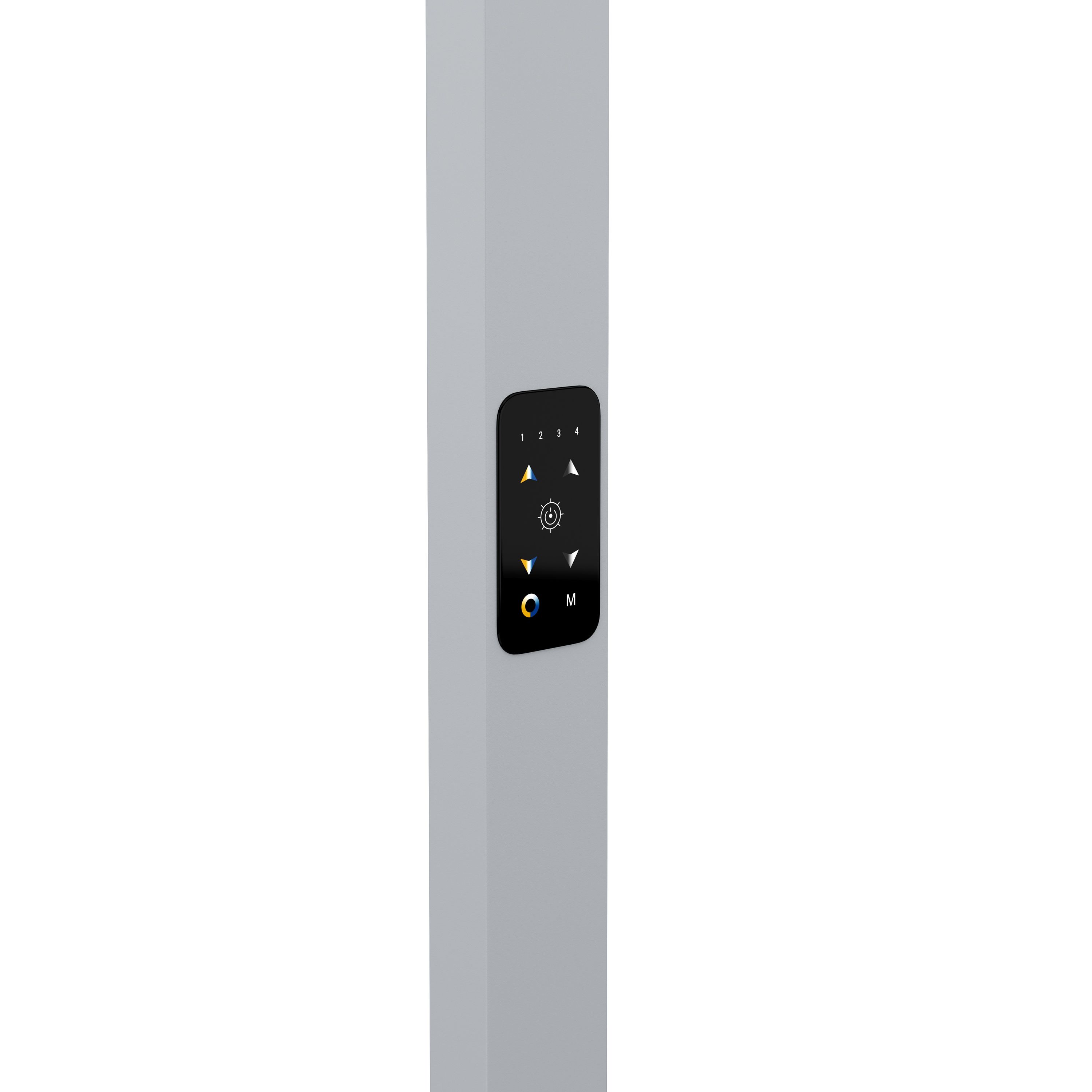 LED Stehlampe LUAN dimmbar mit Bewegungsmelder silber