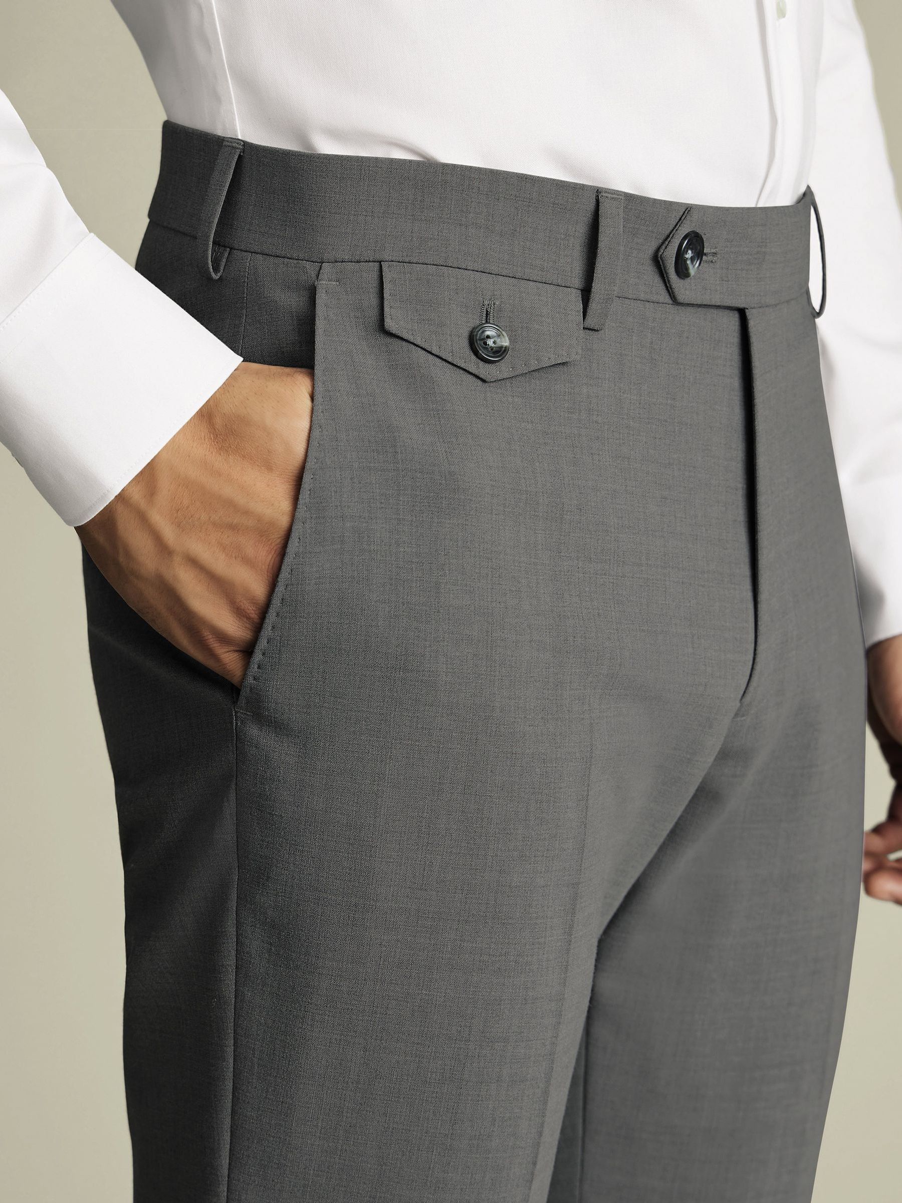 Charles Tyrwhitt - Nette wollen broek