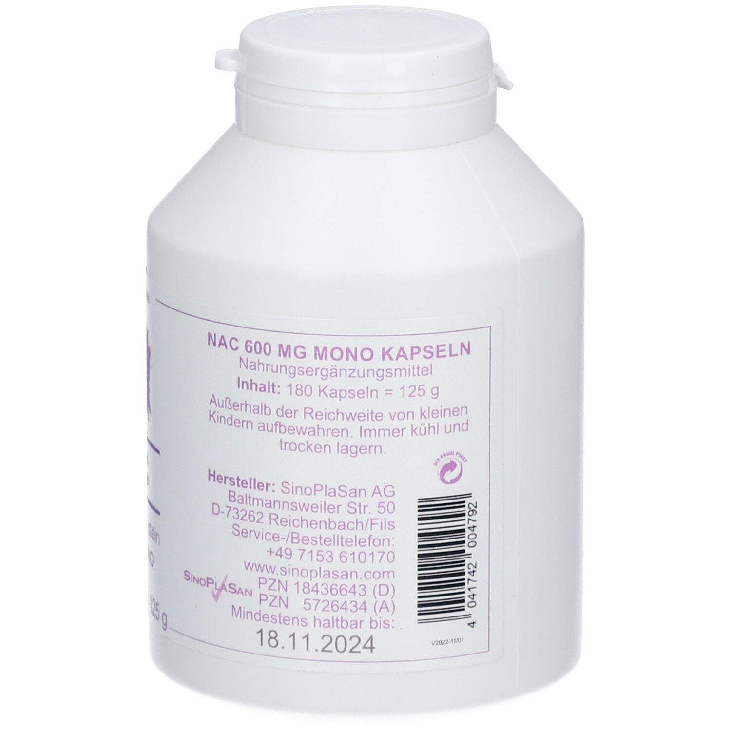 SinoPlaSan NAC 600 mg