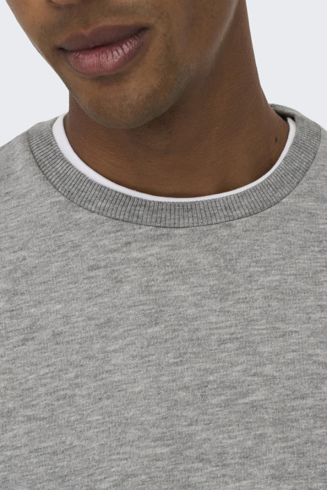 Only & Sons grijze heren trui