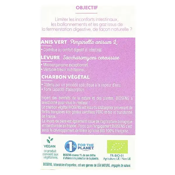 Biosens Organic Intestinal Comfort 45 cápsulas
