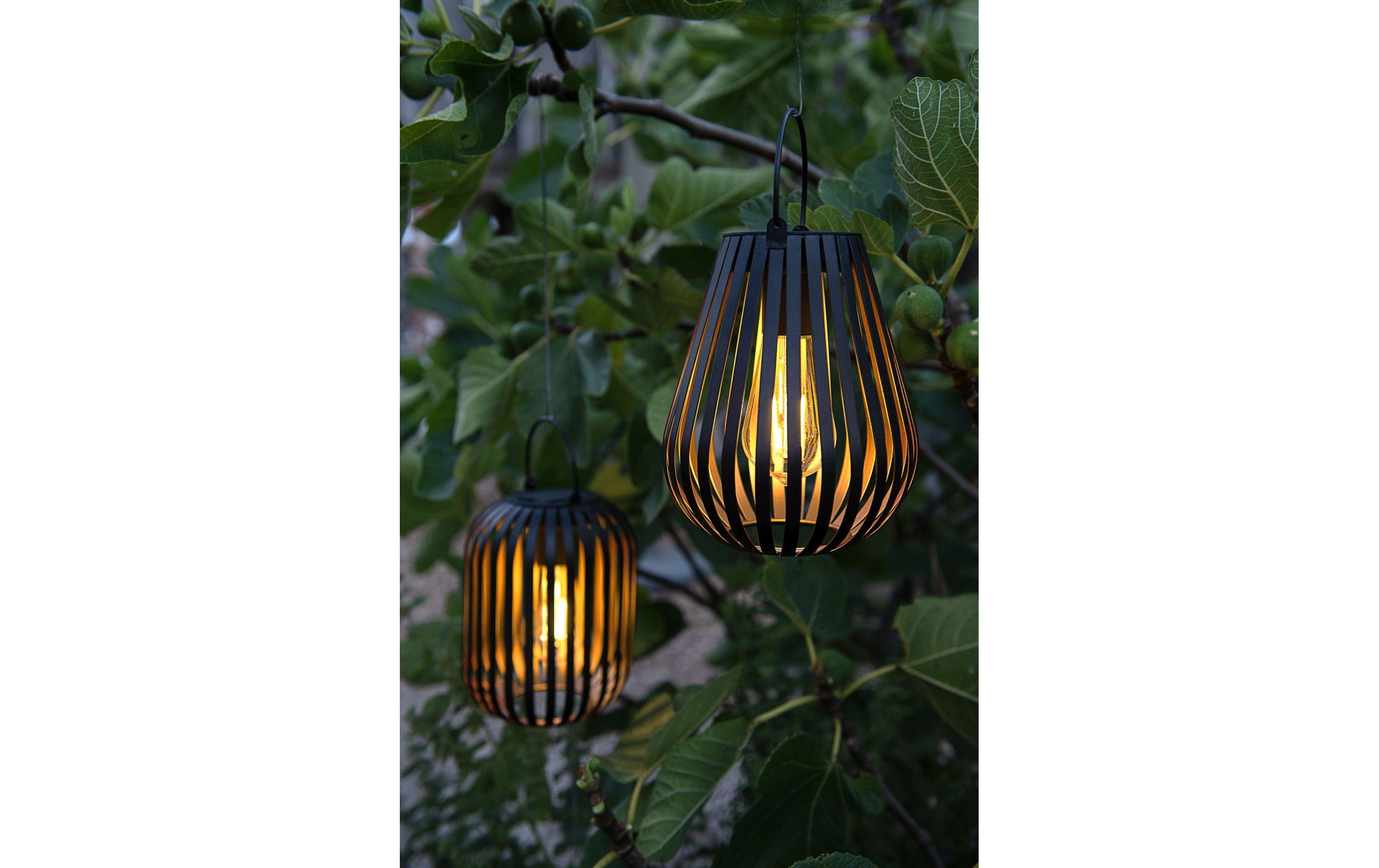 Laterne Solar Element Light SchwarzDekolicht zum Aufstellen oder Aufhängen