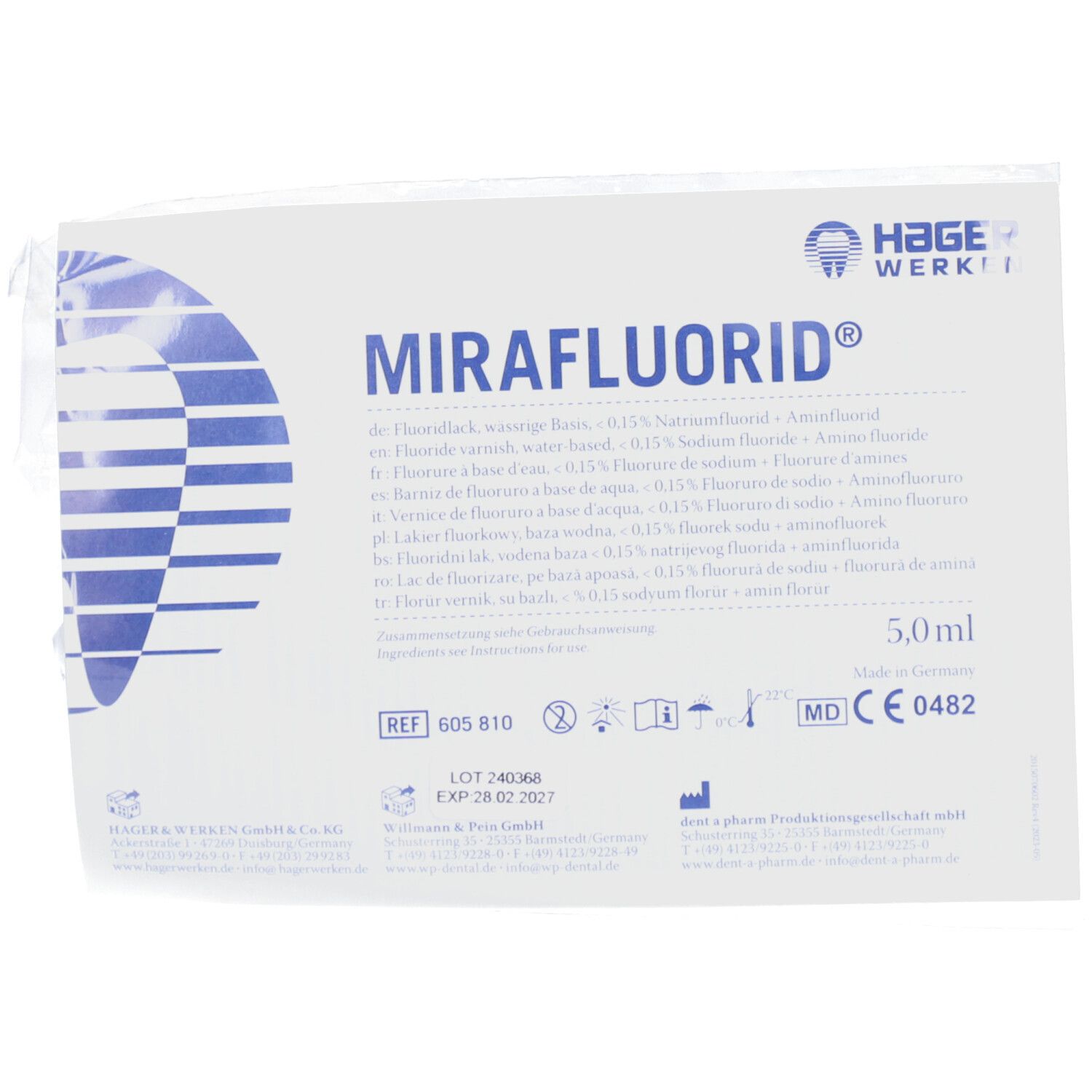 miradent Mirafluorid® 0,15% F Emulsion