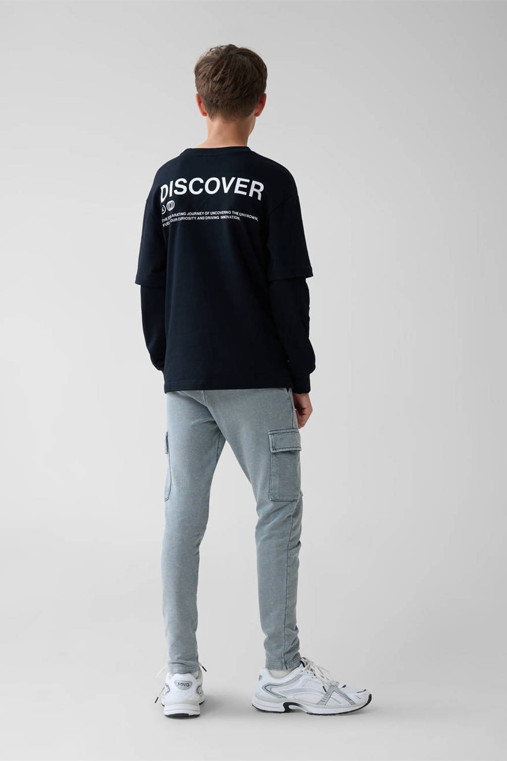 Shoeby relaxed broek grijs