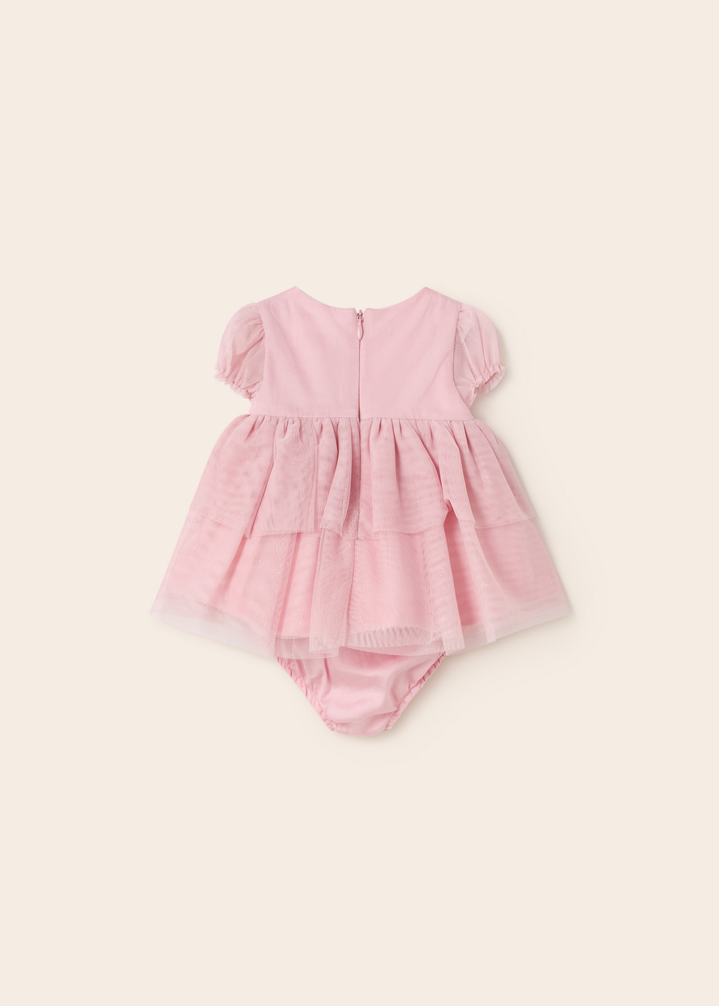 Vestido de cerimônia com capa para fralda para recém-nascido