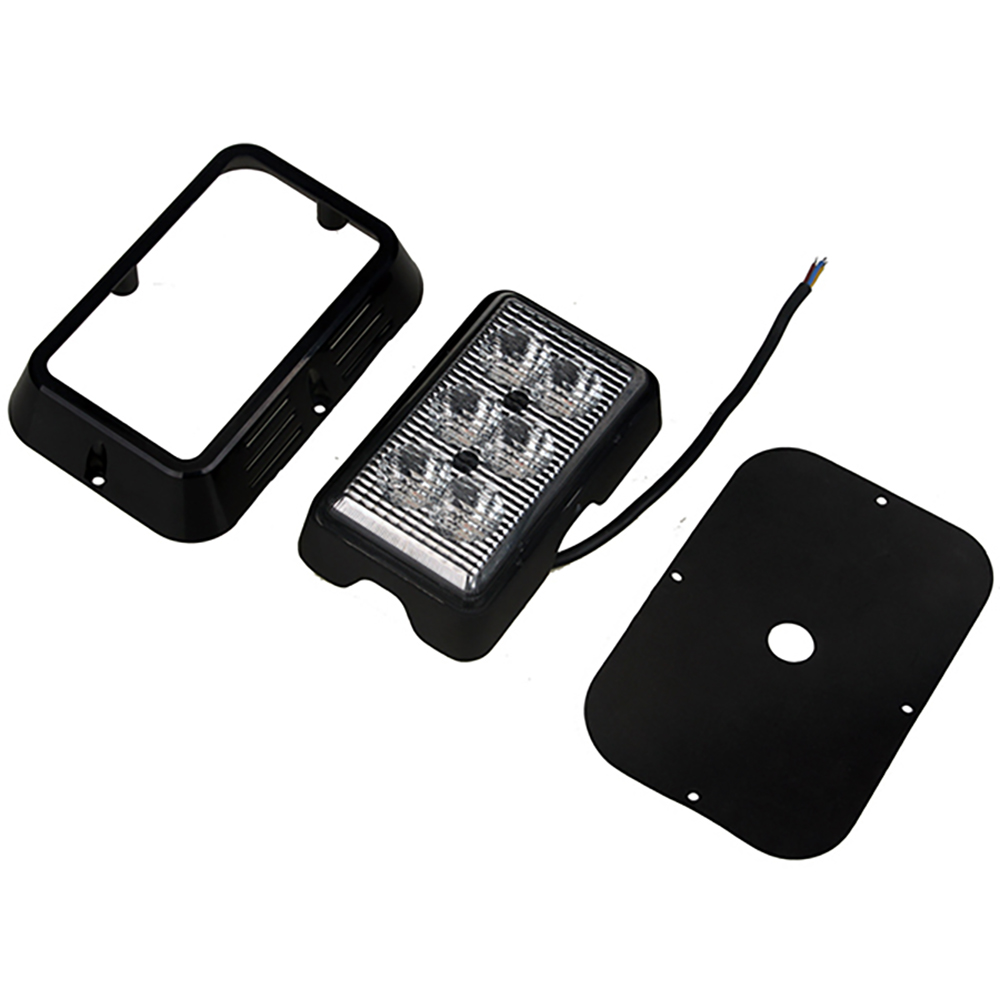 Sifam - Feu warning orange 6 led 18w Noir