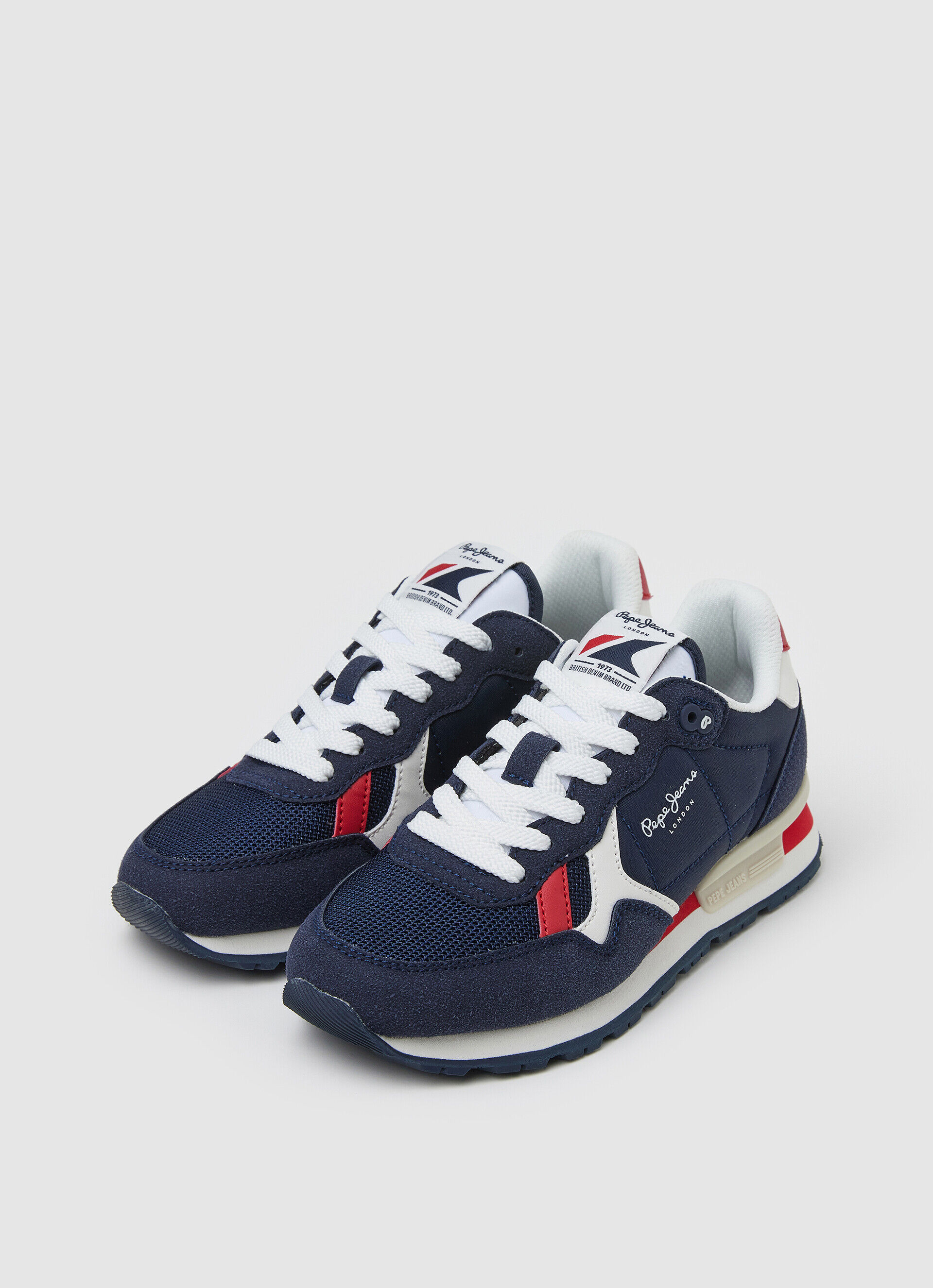 Sapatos combinados BRIT HERITAGE - azul marinho
