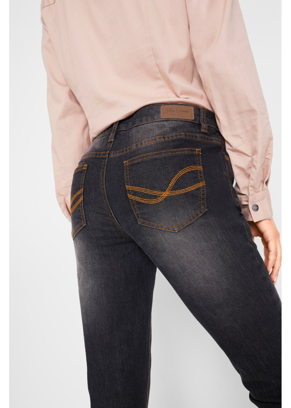 Jean Bootcut taille moyenne, extensible